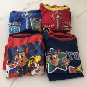Nickelodeon Pajama set Paw Patrol Bundle of 4. Boys 4/6